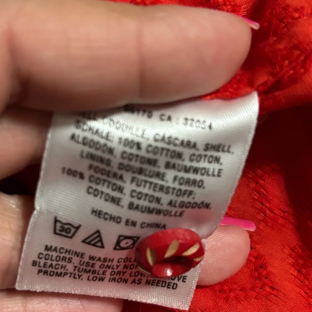 Postmark Anthropologie Four Corners high-low collared dress Size 2 100% cotton - Picture 8 of 10